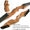 ZSHJGJR 60 Black Hunter Original Recurve Bow for Adults American Hunting Longbow Archery Bow 20-60lbs Right Handed for Archery Hunting Shooting Practice (Orange, 20lbs) view 3