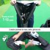 Big Teeth Sunday Golf Carry Bag - Lightweight Nylon Foldable Range Bag, Small Zippered Travel Case view 4