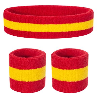 ONUPGO Kids Sweatbands Toddler Headband Wristband Set - Athletic Cotton Baby Sweat Band for Kids Youth Baby (1 Headband + 2 Wristbands)