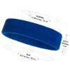 ONUPGO Kids Sweatbands Headband Wristband Set - Athletic Cotton sweat band for Sports (1 Headband + 2 Wristbands) (Blue) view 3