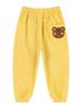 Alvivi Toddler Kids Girls Pull On Corduroy Long Pants Cute Cartoon Print Solid Color Casual Trousers Yellow 2-3 Years view 1