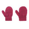 Toddler Mittens Winter Knitted Warm Mitten for Boys Girls Kids Thick Stretch Magic Mitten Snow Gloves Black&Pink&Rose Red view 3