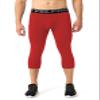 3 Pack Men's Compression Pants 3/4 Workout Dry-fit Baselayers Underwear Sport Tights Running Athletic Leggings Capris view 2