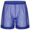 Alvivi Men's Mesh See-Through Loose Fit Boxer Shorts Stretch Underwear Summer Beachwear Royal Blue 3X-Large view 1