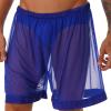 Alvivi Men's Mesh See-Through Loose Fit Boxer Shorts Stretch Underwear Summer Beachwear Royal Blue 3X-Large view 3