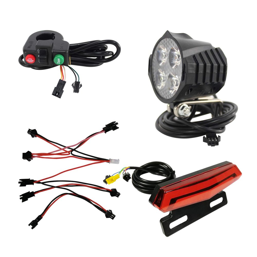 Ebike Electric Bike Bicycle 24/36/48V/60V Headlight and Tail Light Sets