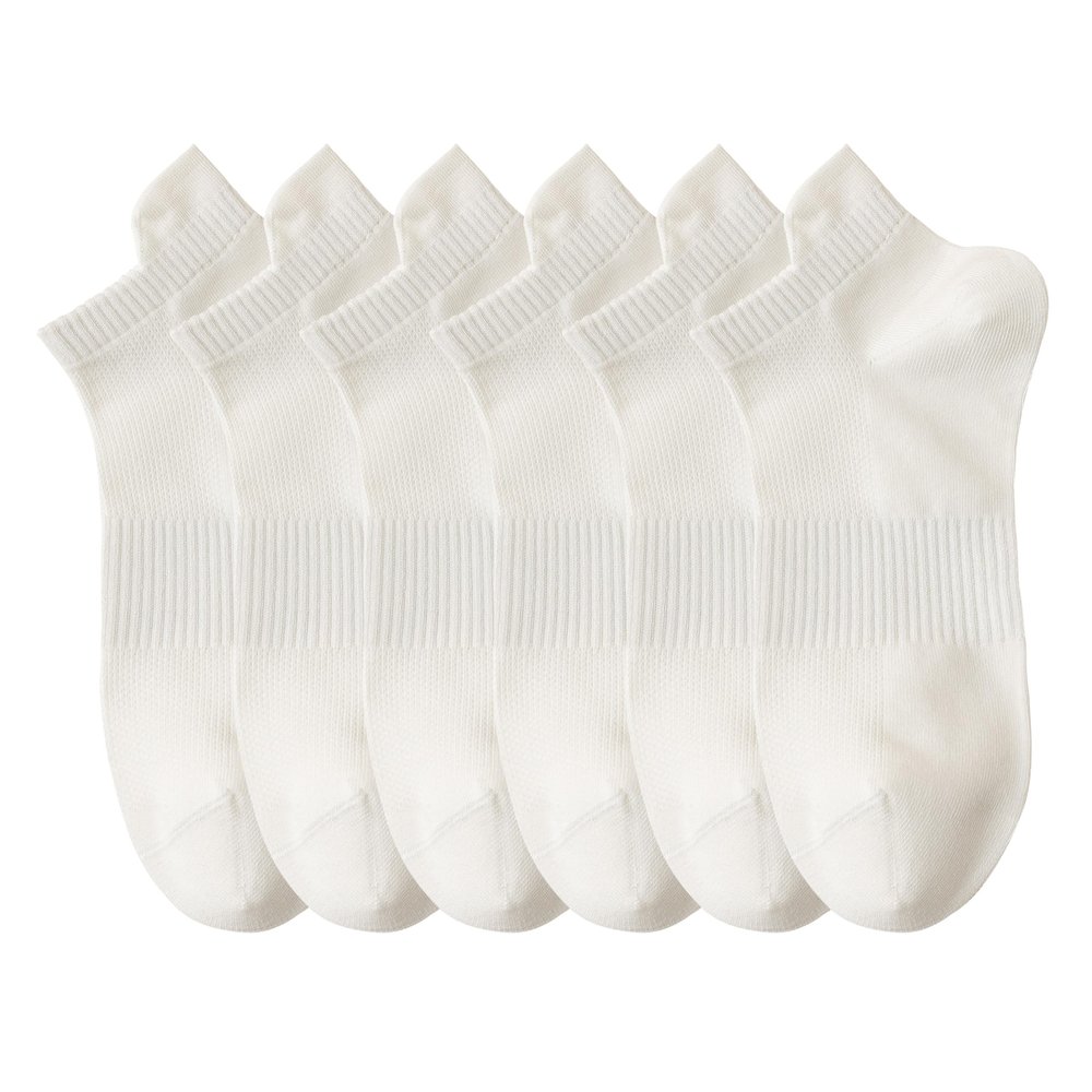 MAGIARTE Womens Ankle Socks Soft Cotton Low Cut Athletic Casual Mutil Color No Show Socks for Women 6-Pack (color#18M)
