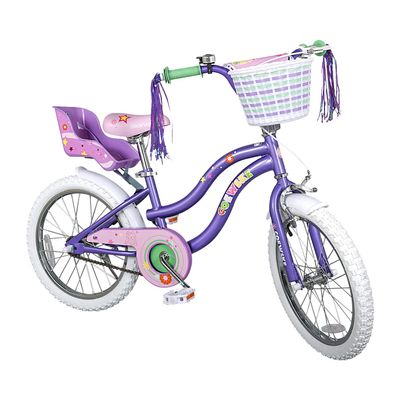 COEWSKE Kid's Bike Steel Frame Children Bicycle Little Princess Style 12-14-16-18-20 Inch with Training Wheel (20" Purple only has a Kickstand, 20" has no Training Wheels)