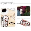 Eyeglass Case Sunglasses Soft Pouch with Belt Clip Ultra Light Neoprene Zipper Eyeglass Case Printed Sunglass Bag for Stylish Portable Travel Glasses Casefor Men & Women(Red High Heels) view 4