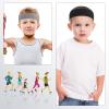 Civaner 4 Pcs Boys Headbands Athletic Sweatbands Kids Sports Wicking Breathable Headbands Elastic for Girls Boys Football(Black, Light Grey) view 4