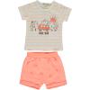 Baby Boy 2-Piece Clothing Set 100% Cotton Desert Trip Tee and Shorts Set for Baby Boy and Toddler Outfits and Gifts (Neon Coral, 9-12 Months) view 1