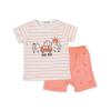 Baby Boy 2-Piece Clothing Set 100% Cotton Desert Trip Tee and Shorts Set for Baby Boy and Toddler Outfits and Gifts (Neon Coral, 9-12 Months) view 2