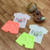 Baby Boy 2-Piece Clothing Set 100% Cotton Desert Trip Tee and Shorts Set for Baby Boy and Toddler Outfits and Gifts (Neon Coral, 9-12 Months) view 4