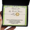 Bridal Shower Gifts For Hostess, Thank You For Hosting My Bridal Shower - Sunflower Bracelet view 1