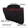 Genuine Leather Buttstock Cover Sleeve Suede Padded Cheek Rest Long Range Shooting (Black) view 2