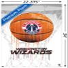 Trends International NBA Washington Wizards - Drip Basketball 21 Wall Poster with Pushpins view 3