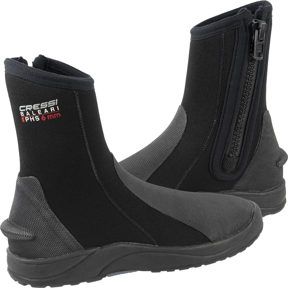 Cressi Baleari PHS, Black/Black, 6 mm, 12