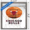 Trends International NBA Chicago Bulls - Drip Basketball 21 Wall Poster, 14.725" x 22.375", Barnwood Framed Version view 3