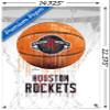 Trends International NBA Houston Rockets - Drip Basketball 21 Wall Poster with Push Pins view 3