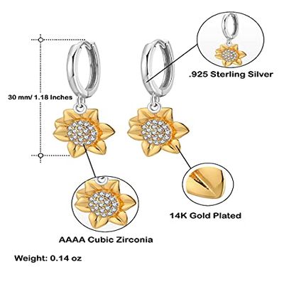 Bridal Shower Gifts For Hostess, Thank You For Hosting My Bridal Shower - Sunflower Earrings