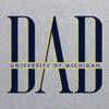 AS1350 - Michigan Wolverines Classic Dad T Shirt - 3X-Large - Sport Grey view 2