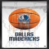 Trends International NBA Dallas Mavericks - Drip Basketball 21 Wall Poster, 14.725" x 22.375", Black Framed Version view 1