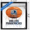 Trends International NBA Dallas Mavericks - Drip Basketball 21 Wall Poster, 14.725" x 22.375", Black Framed Version view 3