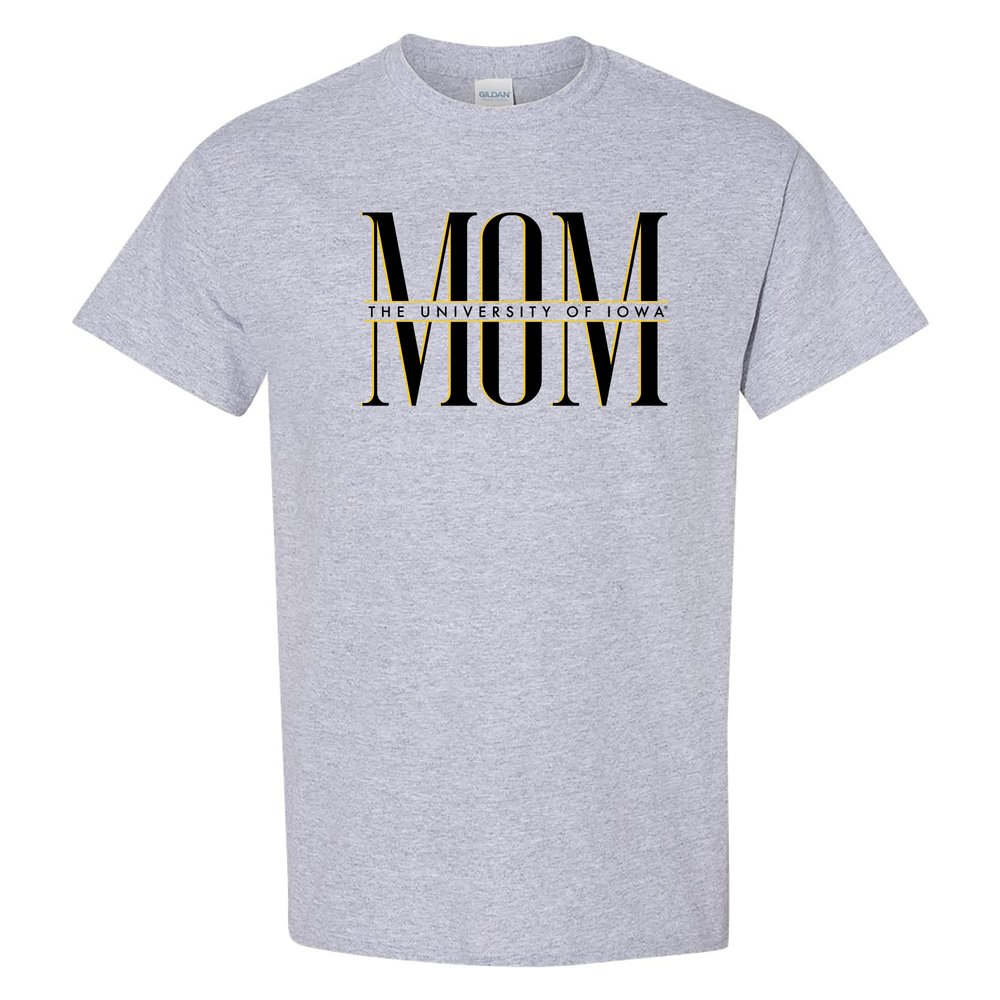 UGP Campus Apparel AS1349 - Iowa Hawkeyes Classic Mom T-Shirt - 2X-Large - Sport Grey