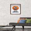 Trends International NBA Dallas Mavericks - Drip Basketball 21 Wall Poster, 14.725" x 22.375", Mahogany Framed Version view 2