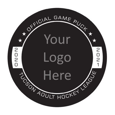 TigerTail Sports Personalized Team Logo Hockey Pucks (9033, 25 Pucks)