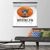 Trends International NBA Brooklyn Nets - Drip Basketball 21 Wall Poster, 22.375" x 34", Premium Print and Black Hanger Bundle view 2