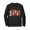 Black Family Christmas Afro African American Santa Xmas Long Sleeve T-Shirt view 1