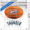 Trends International NBA Oklahoma City Thunder - Drip Basketball 21 Wall Poster with Push Pins view 3