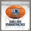 Trends International NBA Dallas Mavericks - Drip Basketball 21 Wall Poster, 14.725" x 22.375", Barnwood Framed Version view 1