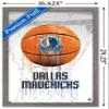 Trends International NBA Dallas Mavericks - Drip Basketball 21 Wall Poster, 14.725" x 22.375", Barnwood Framed Version view 3