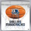 Trends International NBA Dallas Mavericks - Drip Basketball 21 Wall Poster, 14.725" x 22.375", Silver Framed Version view 1