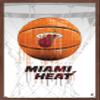 Trends International NBA Miami Heat - Drip Basketball 21 Wall Poster, 22.375" x 34", Mahogany Framed Version view 1
