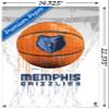 Trends International NBA Memphis Grizzlies - Drip Basketball 21 Wall Poster with Push Pins view 3