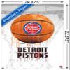 Trends International NBA Detroit Pistons - Drip Basketball 21 Wall Poster with Push Pins view 3