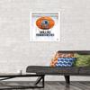 Trends International NBA Dallas Mavericks - Drip Basketball 21 Wall Poster, 14.725" x 22.375", White Framed Version view 2