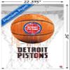 Trends International NBA Detroit Pistons - Drip Basketball 21 Wall Poster with Pushpins view 3