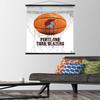 Trends International NBA Portland Trail Blazers - Drip Basketball 21 Wall Poster, 22.375" x 34", Print and Black Hanger Bundle view 2
