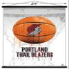 Trends International NBA Portland Trail Blazers - Drip Basketball 21 Wall Poster, 22.375" x 34", Print and Black Hanger Bundle view 3