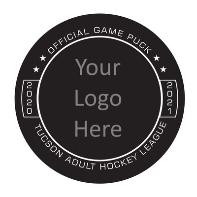 TigerTail Sports Personalized Team Logo Hockey Pucks (9032, 25 Pucks)