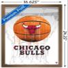 Trends International NBA Chicago Bulls - Drip Basketball 21 Wall Poster, 14.725" x 22.375", Bronze Framed Version view 3
