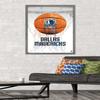 Trends International NBA Dallas Mavericks - Drip Basketball 21 Wall Poster, 22.375" x 34", Barnwood Framed Version view 2