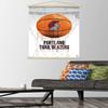 Trends International NBA Portland Trail Blazers - Drip Basketball 21 Wall Poster, 22.375" x 34", Premium Print and Beechwood Hanger Bundle view 2
