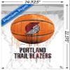 Trends International NBA Portland Trail Blazers - Drip Basketball 21 Wall Poster with Push Pins view 3