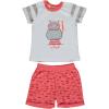 Baby Boy 2-Piece Clothing Set 100% Cotton Happy Hippo Tee and Shorts Set for Baby Boy and Toddler Outfits and Gifts (Red, 9-12 Months) view 1