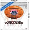 Trends International NBA Washington Wizards - Drip Basketball 21 Wall Poster with Push Pins view 3